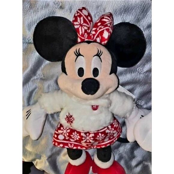 VINTAGE DISNEY STORE 2017 HOLIDAY MINNIE PLUSH - Picture 3 of 7